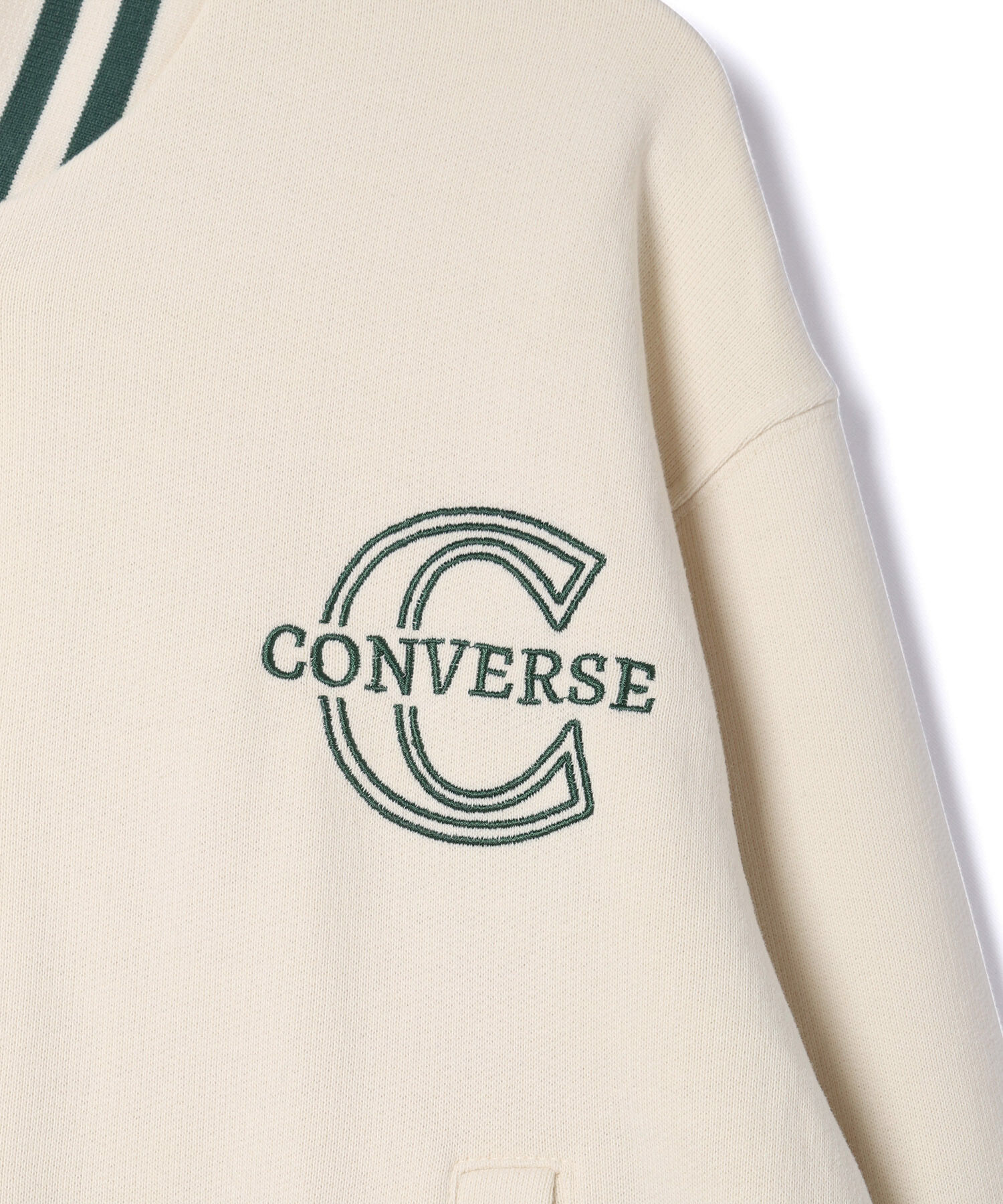 ROPE' PICNIC R「【CONVERSE/コンバース】裏毛リブラインスタジャン」|ブルゾン・スタジャン|