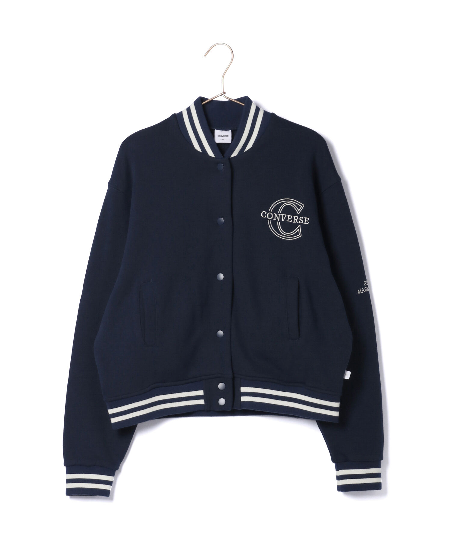 ROPE' PICNIC R「【CONVERSE/コンバース】裏毛リブラインスタジャン」|ブルゾン・スタジャン|