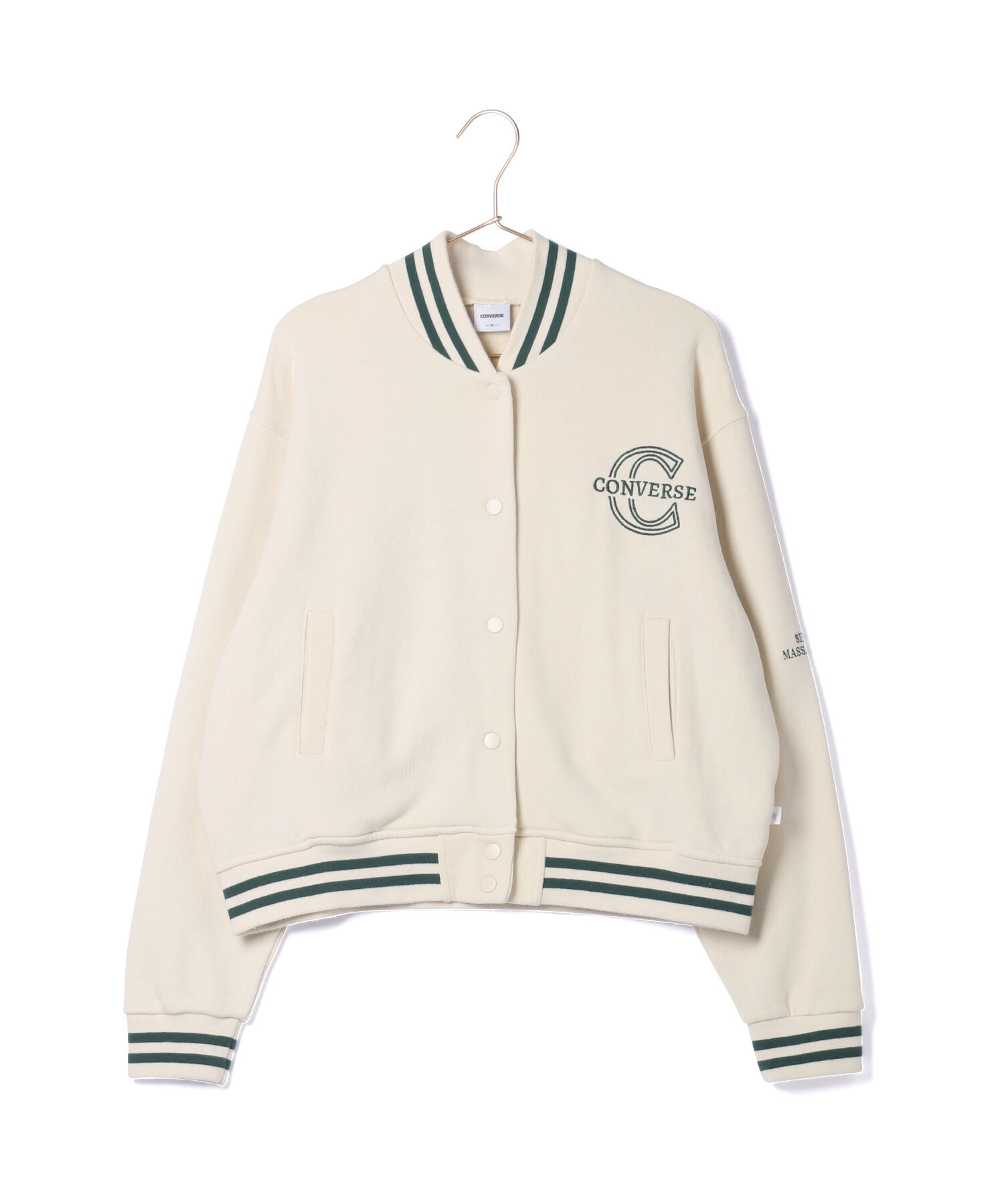 ROPE' PICNIC R「【CONVERSE/コンバース】裏毛リブラインスタジャン」|ブルゾン・スタジャン|