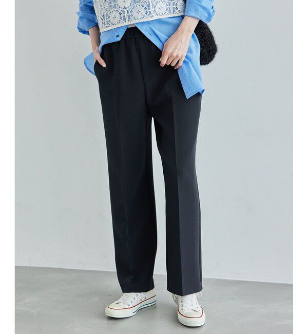 Rope&rsquo;Picnic「【3サイズ展開】ストレートイージーパンツ」|チノ|クロメイン