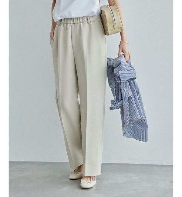 Rope&rsquo;Picnic「【3サイズ展開】ストレートイージーパンツ」|チノ|ライトグレー