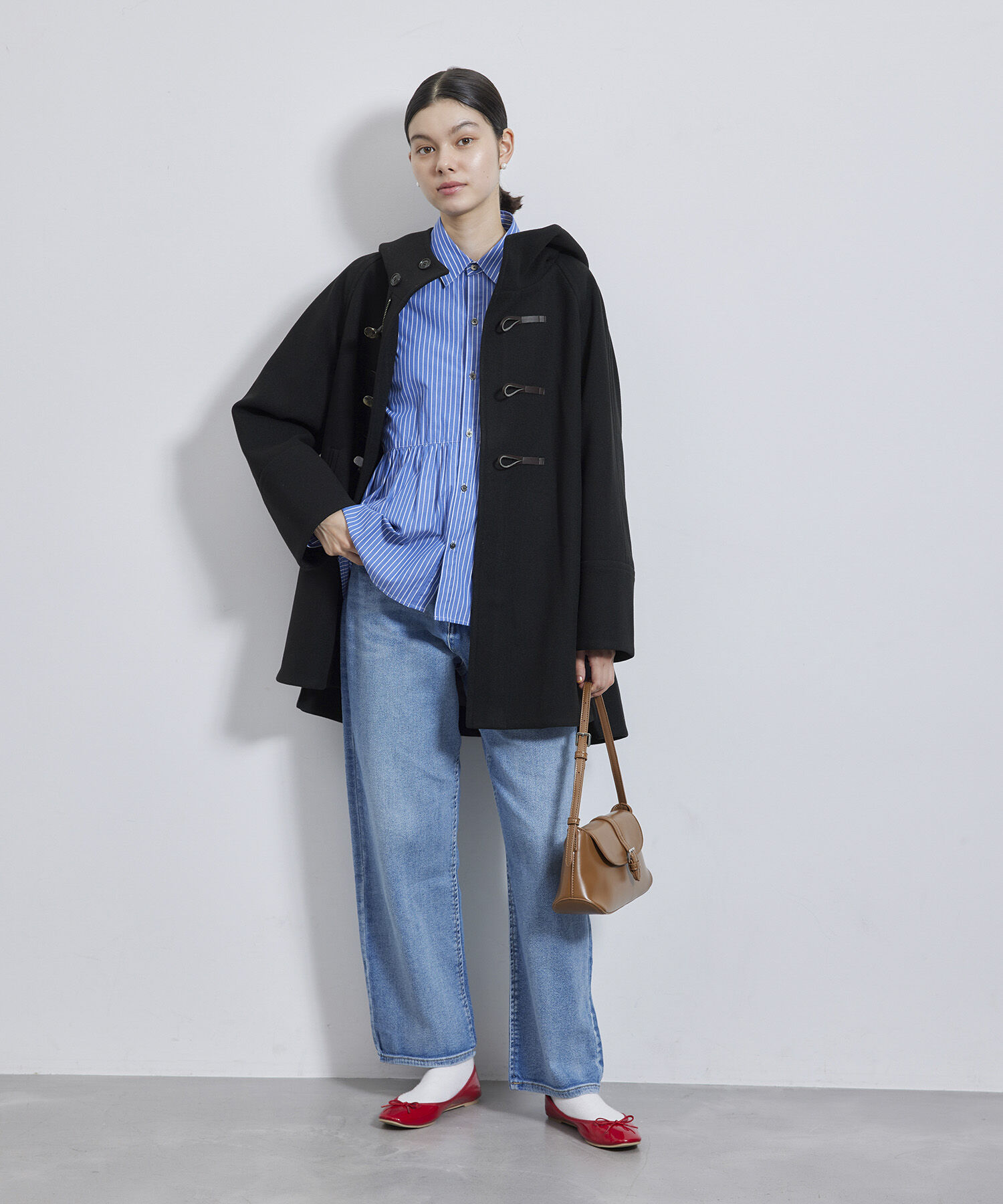 Rope&rsquo;Picnic「ジャージメルトンオーバーダッフルコート」|ダッフルコート|