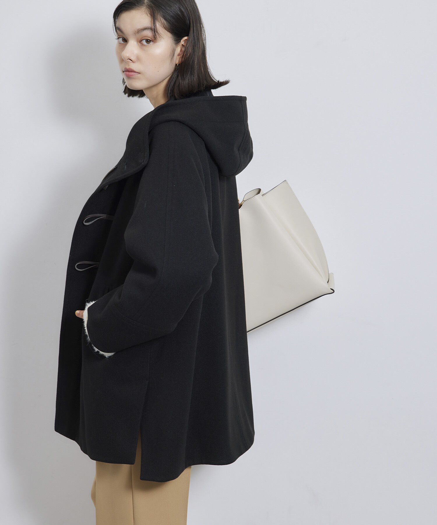 Rope&rsquo;Picnic「ジャージメルトンオーバーダッフルコート」|ダッフルコート|