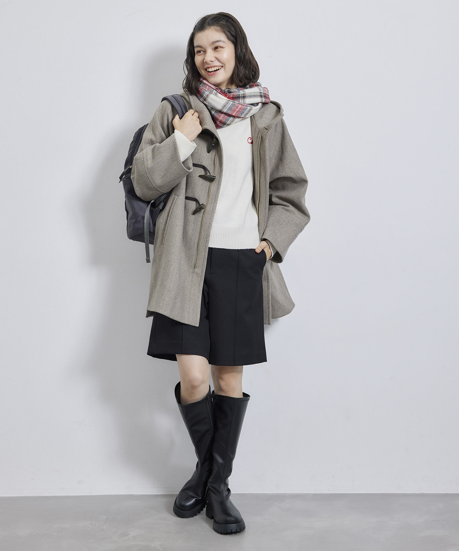 Rope&rsquo;Picnic「ジャージメルトンオーバーダッフルコート」|ダッフルコート|