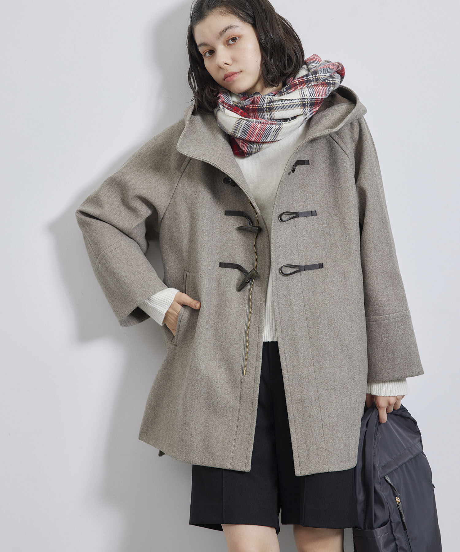 Rope&rsquo;Picnic「ジャージメルトンオーバーダッフルコート」|ダッフルコート|