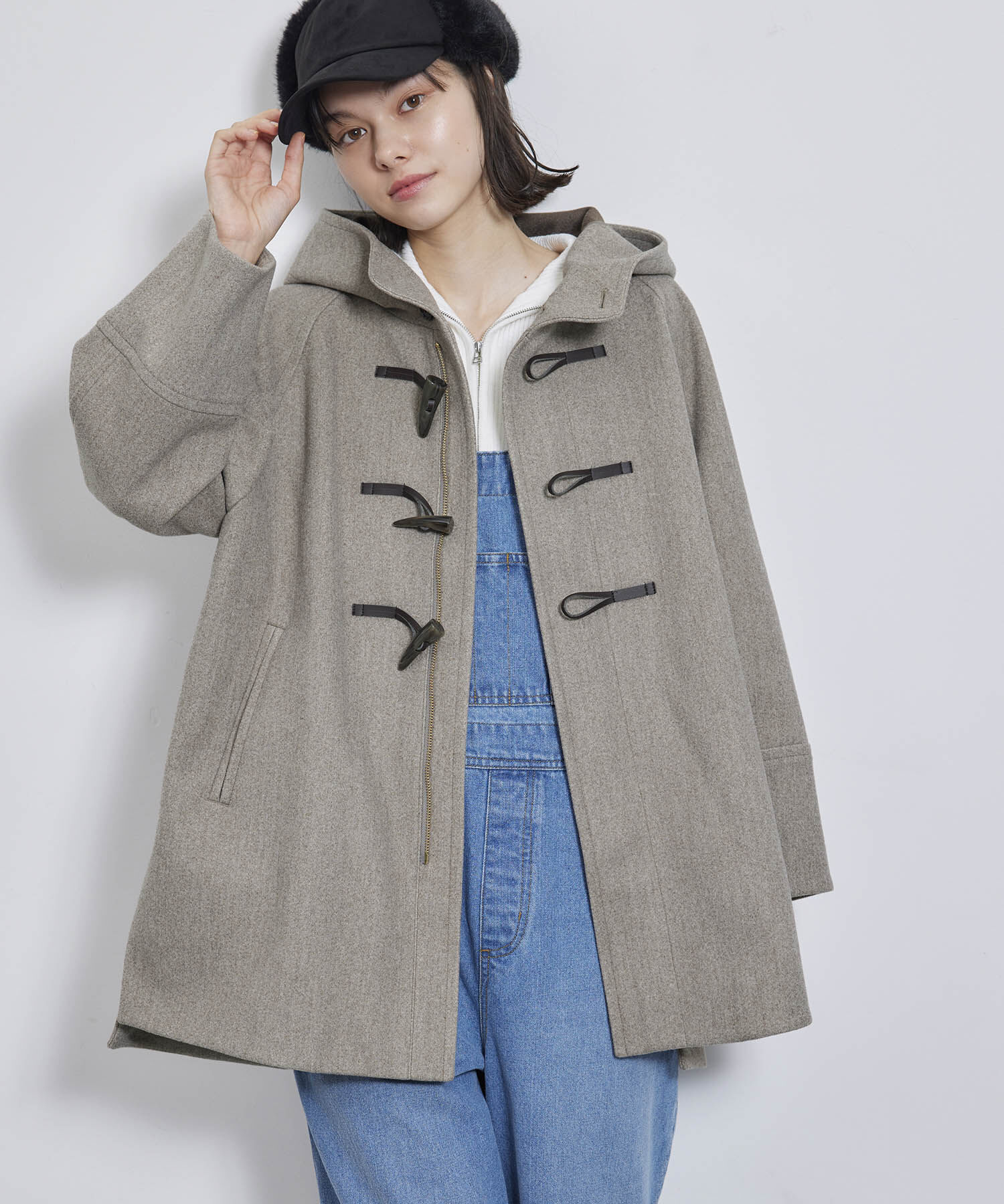 Rope&rsquo;Picnic「ジャージメルトンオーバーダッフルコート」|ダッフルコート|