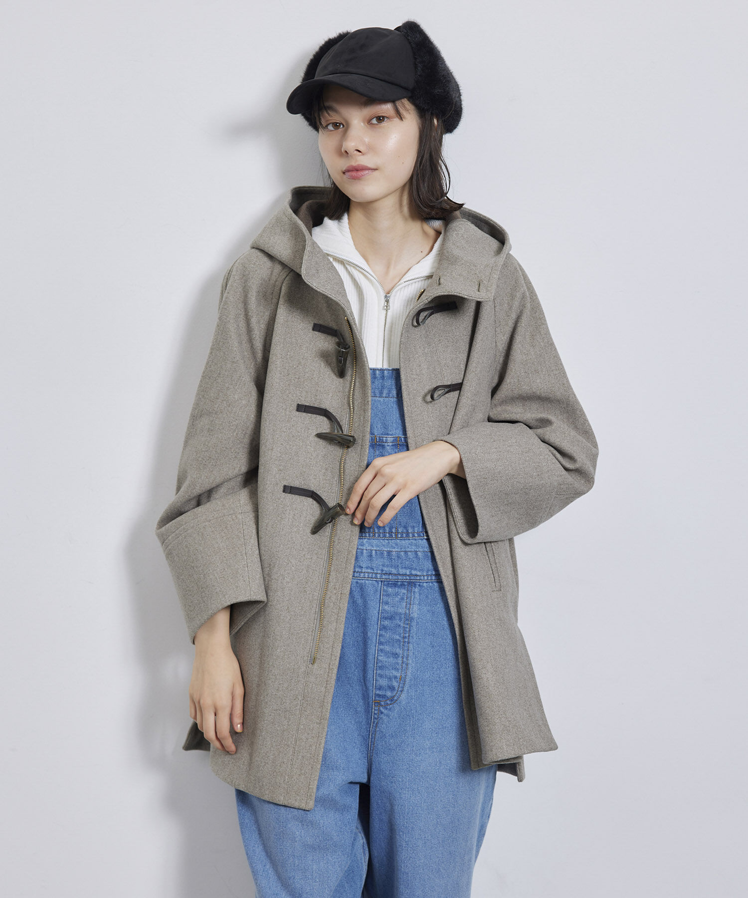 Rope&rsquo;Picnic「ジャージメルトンオーバーダッフルコート」|ダッフルコート|