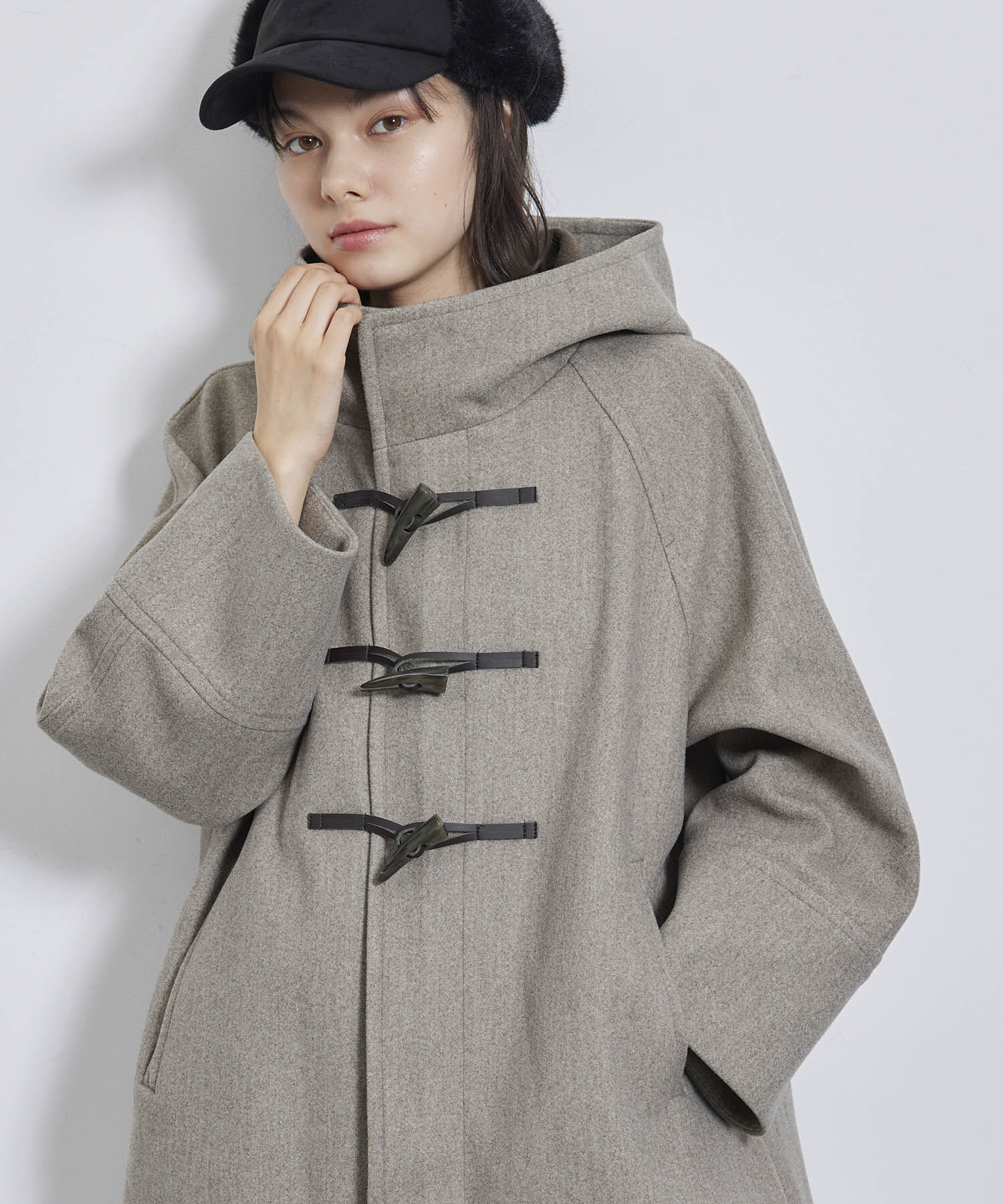 Rope&rsquo;Picnic「ジャージメルトンオーバーダッフルコート」|ダッフルコート|