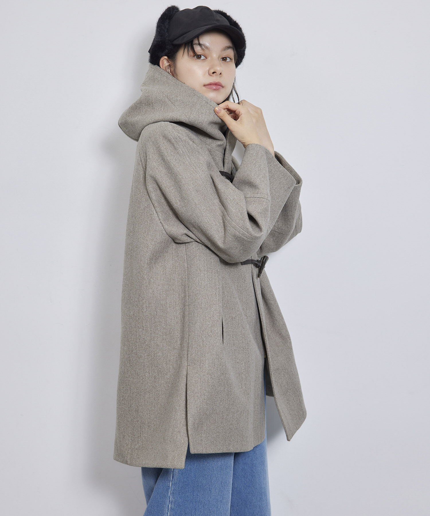 Rope&rsquo;Picnic「ジャージメルトンオーバーダッフルコート」|ダッフルコート|