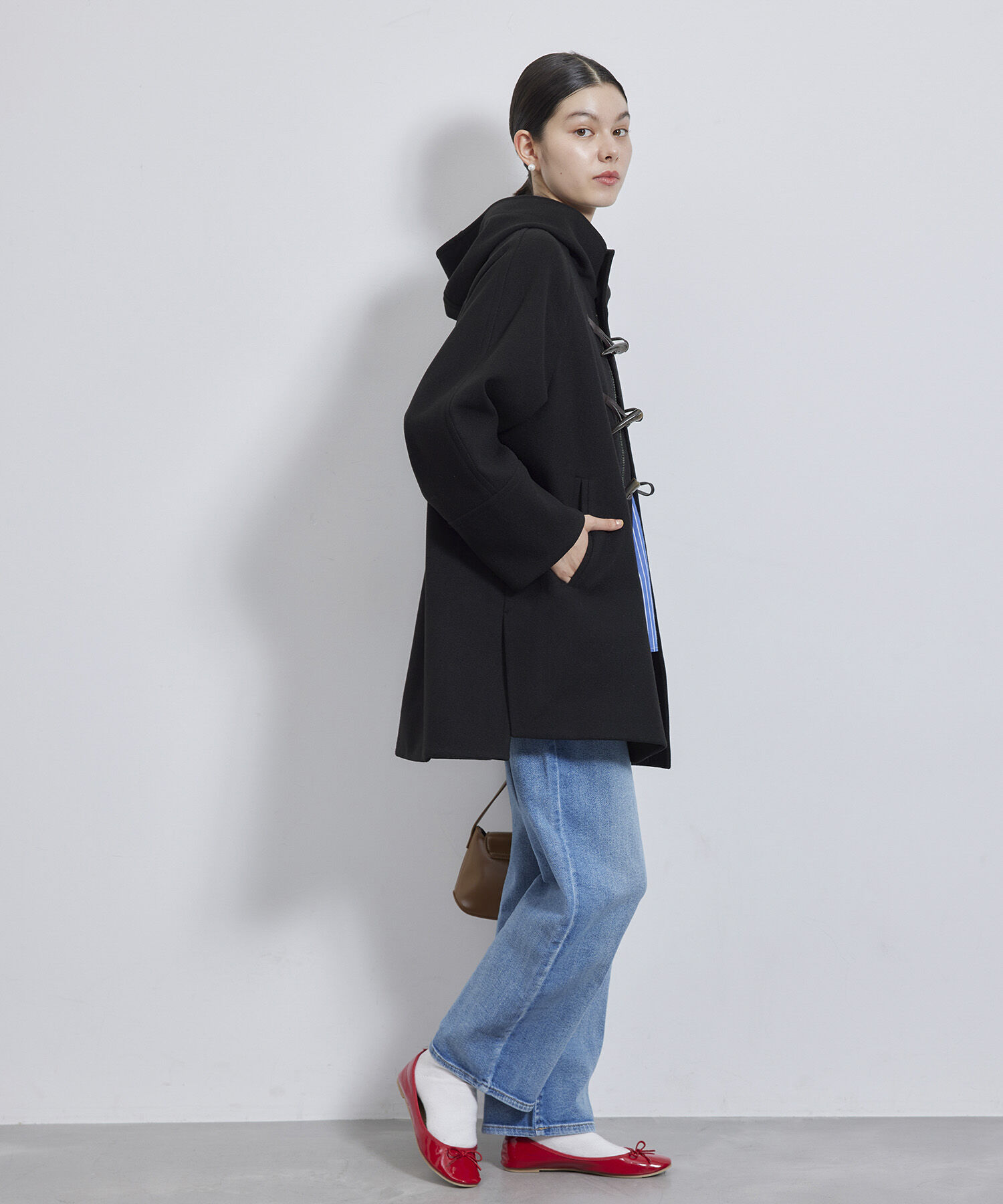 Rope&rsquo;Picnic「ジャージメルトンオーバーダッフルコート」|ダッフルコート|