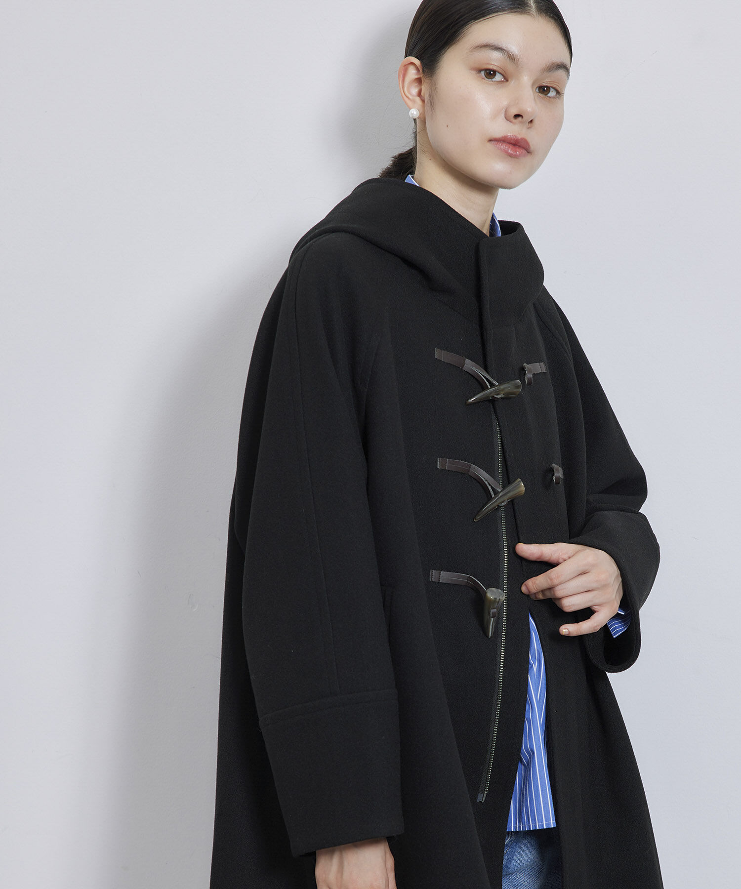 Rope&rsquo;Picnic「ジャージメルトンオーバーダッフルコート」|ダッフルコート|