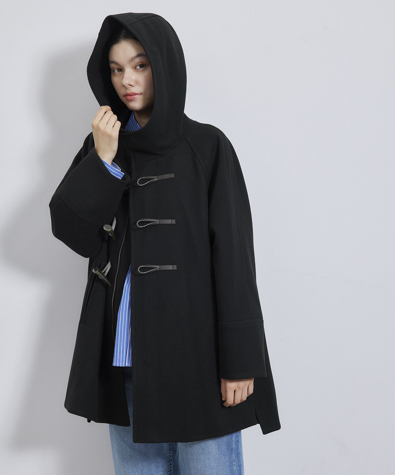 Rope&rsquo;Picnic「ジャージメルトンオーバーダッフルコート」|ダッフルコート|