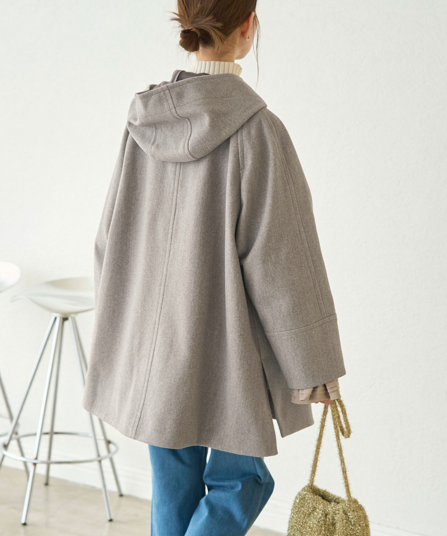 Rope&rsquo;Picnic「ジャージメルトンオーバーダッフルコート」|ダッフルコート|