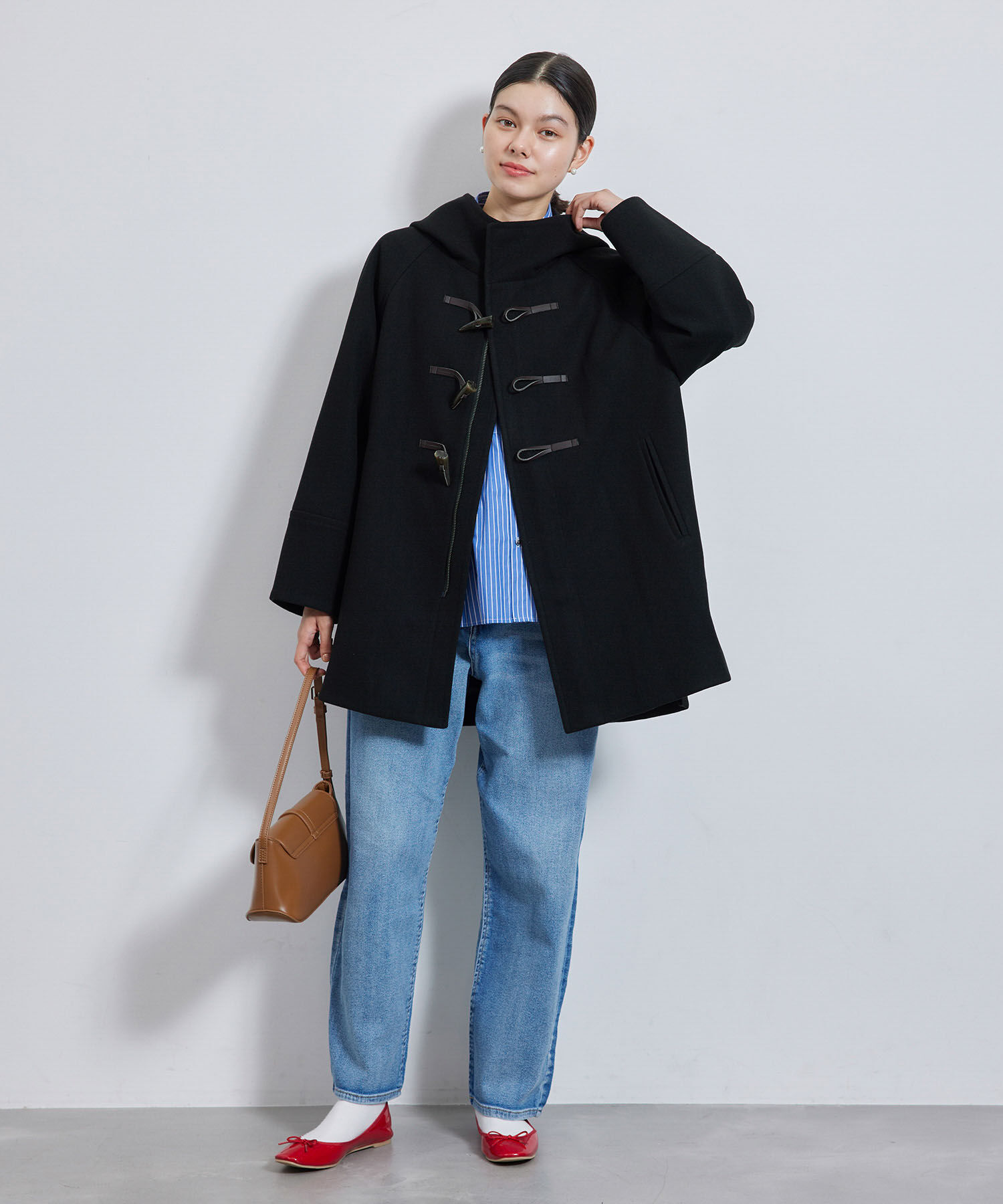 Rope&rsquo;Picnic「ジャージメルトンオーバーダッフルコート」|ダッフルコート|