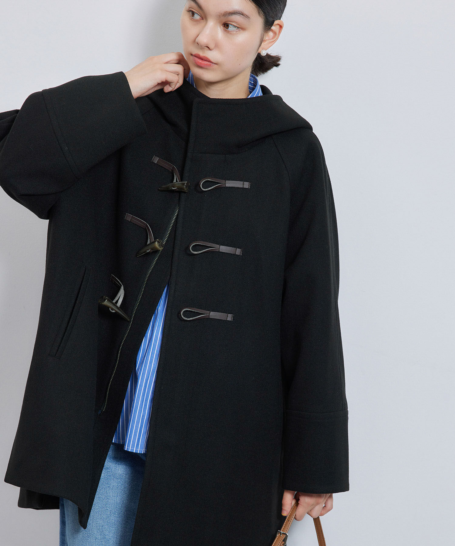 Rope&rsquo;Picnic「ジャージメルトンオーバーダッフルコート」|ダッフルコート|