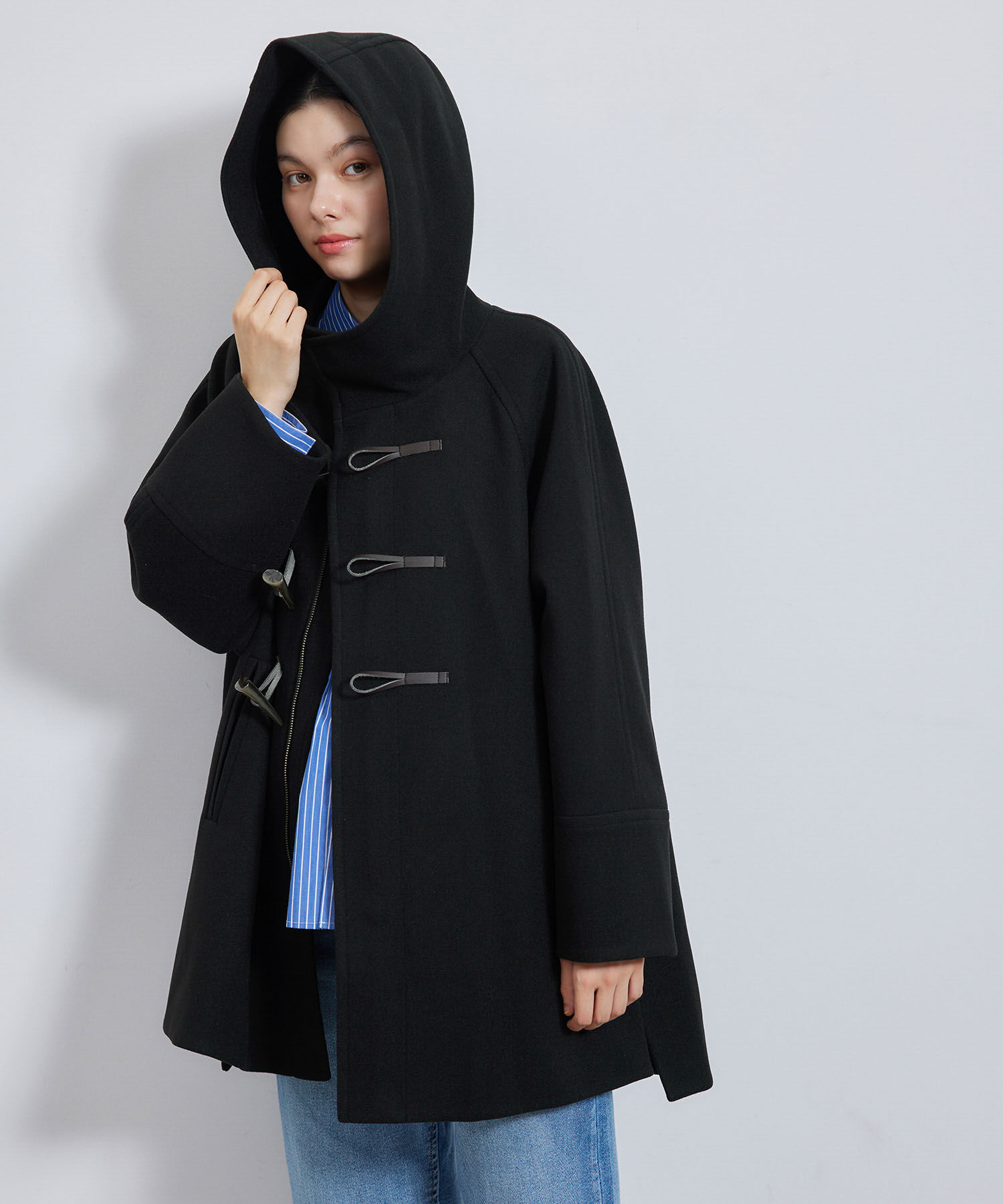 Rope&rsquo;Picnic「ジャージメルトンオーバーダッフルコート」|ダッフルコート|