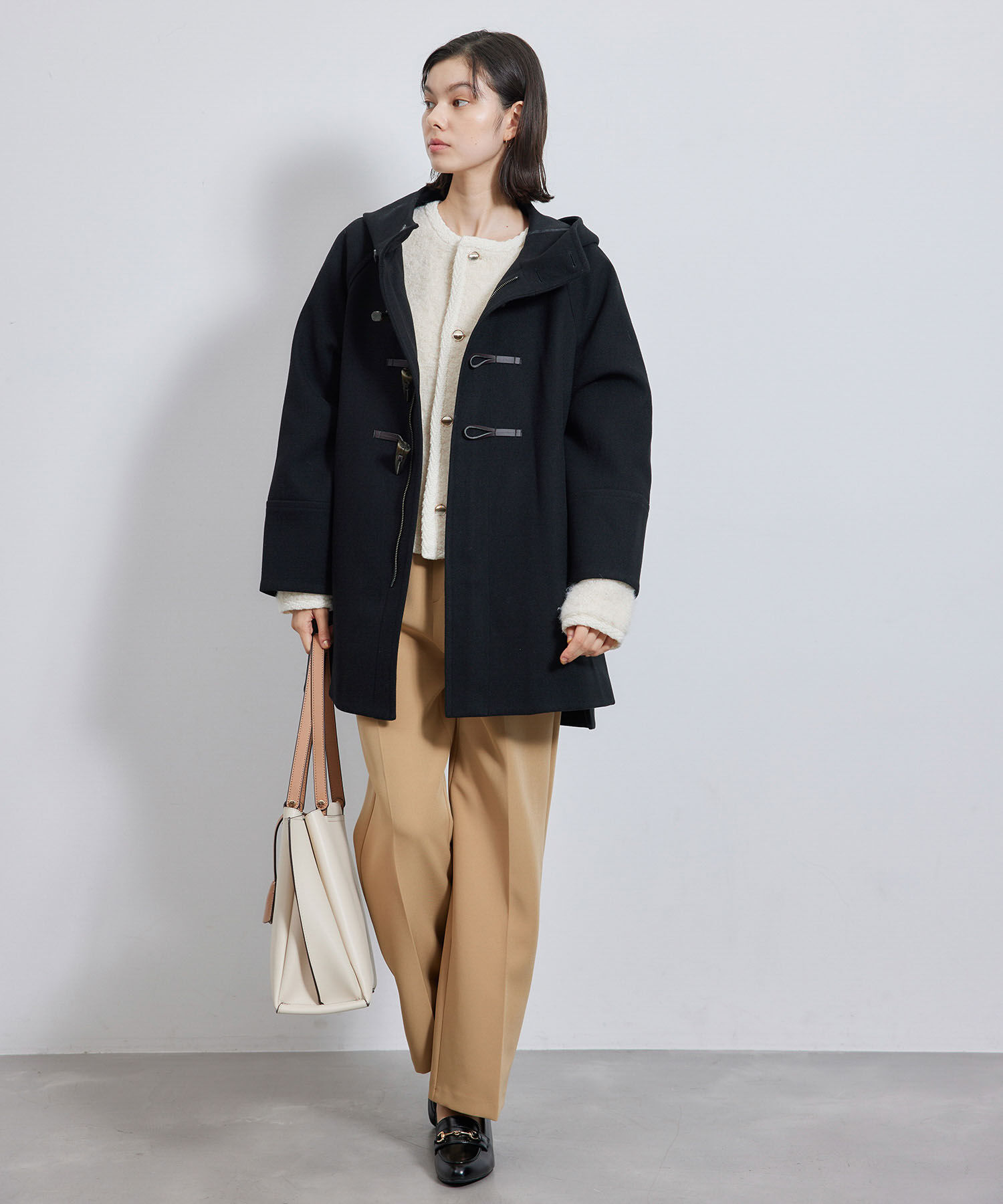 Rope&rsquo;Picnic「ジャージメルトンオーバーダッフルコート」|ダッフルコート|