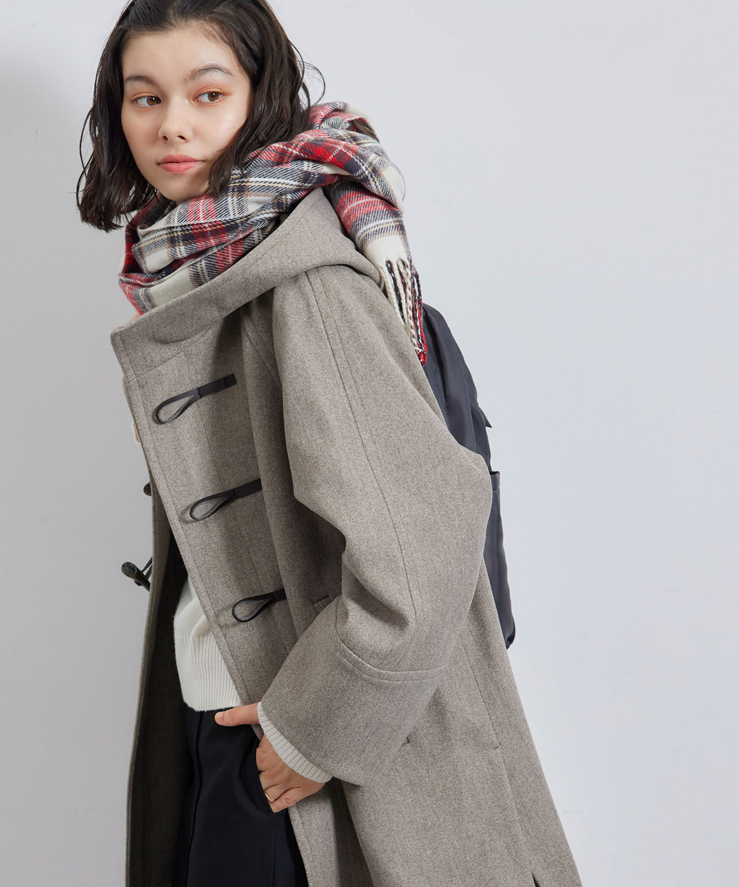 Rope&rsquo;Picnic「ジャージメルトンオーバーダッフルコート」|ダッフルコート|