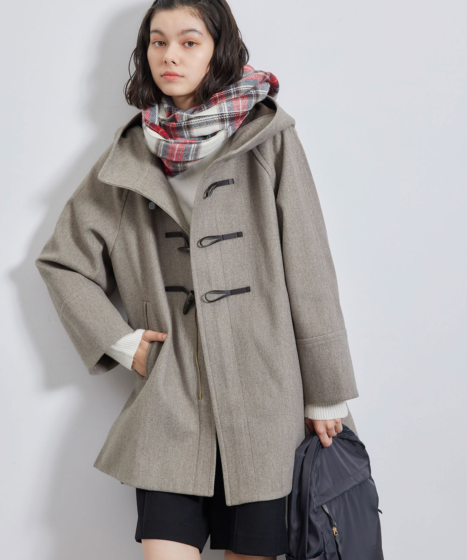 Rope&rsquo;Picnic「ジャージメルトンオーバーダッフルコート」|ダッフルコート|