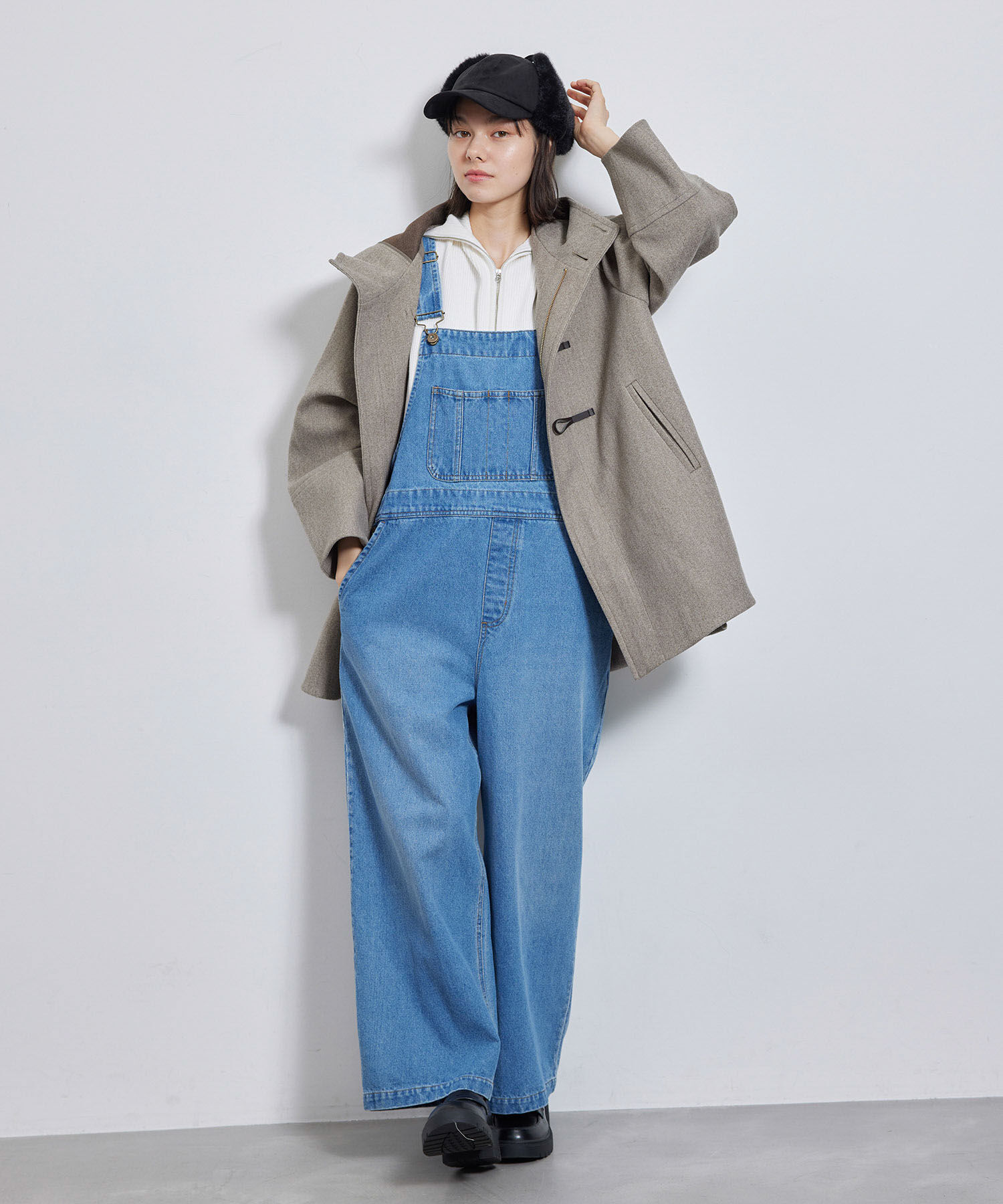 Rope&rsquo;Picnic「ジャージメルトンオーバーダッフルコート」|ダッフルコート|