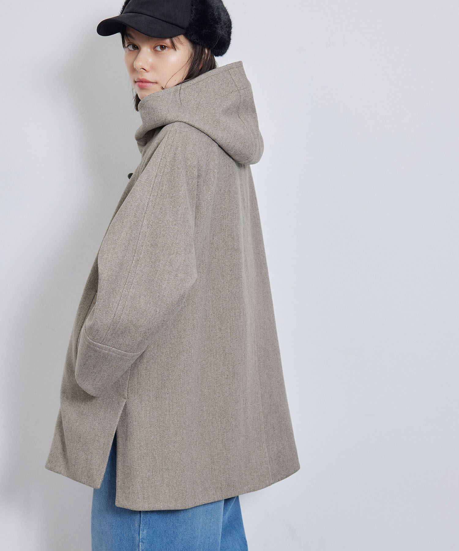 Rope&rsquo;Picnic「ジャージメルトンオーバーダッフルコート」|ダッフルコート|