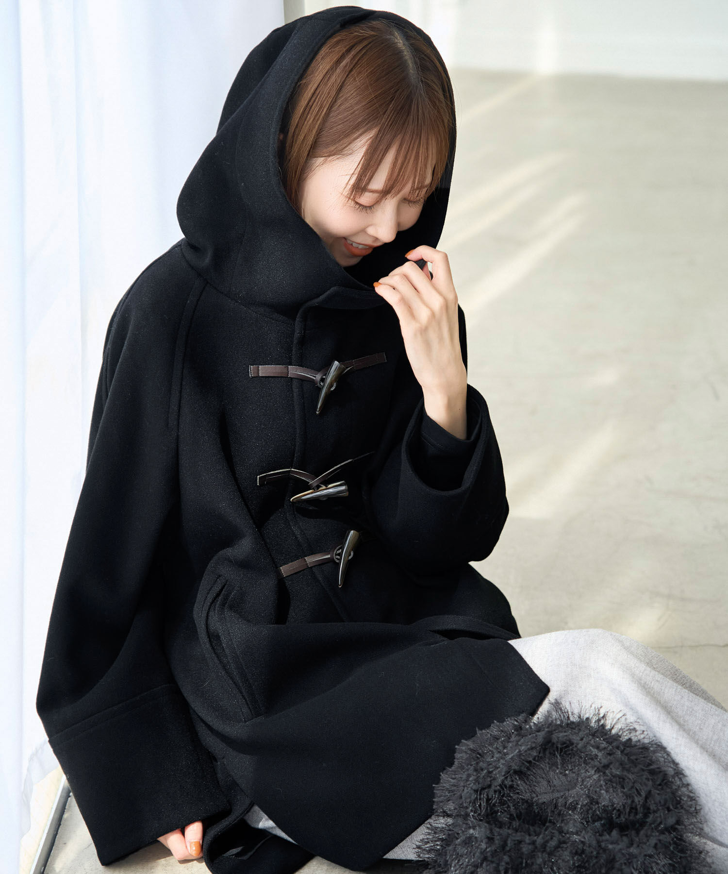 Rope&rsquo;Picnic「ジャージメルトンオーバーダッフルコート」|ダッフルコート|