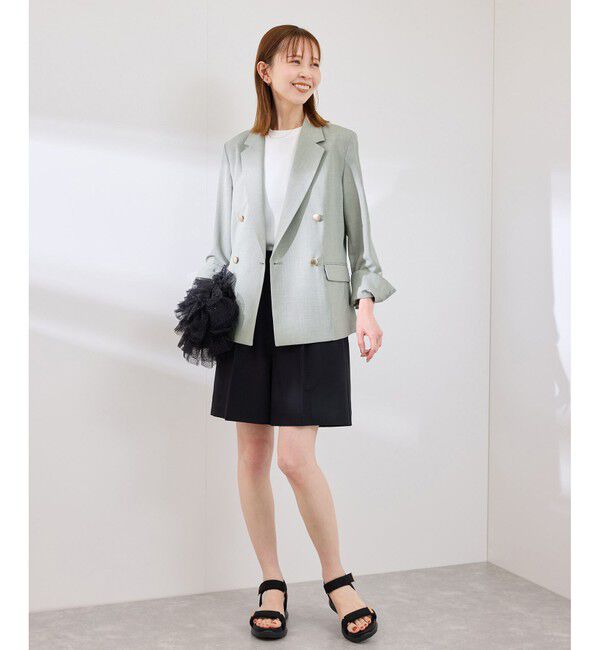 Rope&rsquo;Picnic「【抗菌防臭・接触冷感・UVカット】カナパ金ボタンジャケット/通勤・セットアップ対応」|テーラードジャケット|