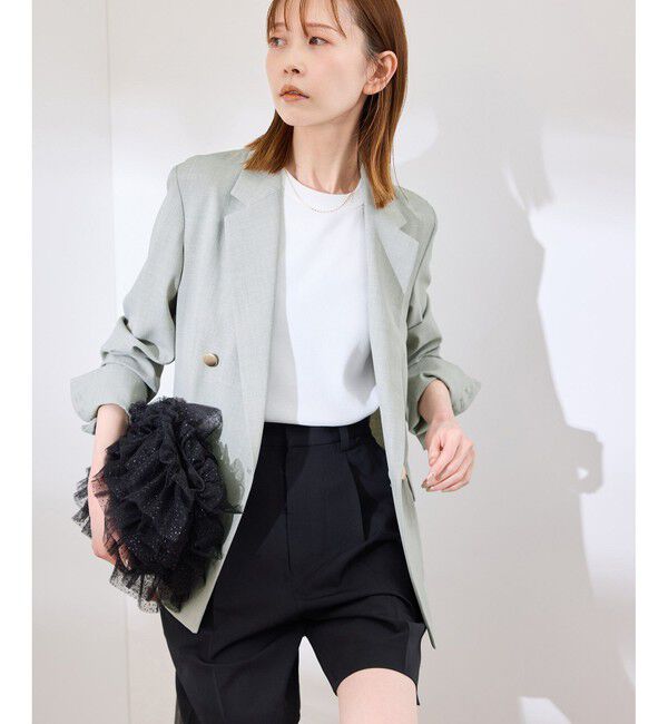 Rope&rsquo;Picnic「【抗菌防臭・接触冷感・UVカット】カナパ金ボタンジャケット/通勤・セットアップ対応」|テーラードジャケット|