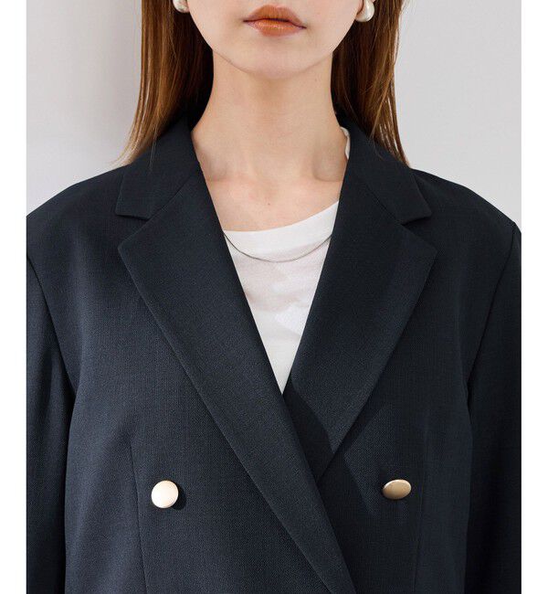 Rope&rsquo;Picnic「【抗菌防臭・接触冷感・UVカット】カナパ金ボタンジャケット/通勤・セットアップ対応」|テーラードジャケット|