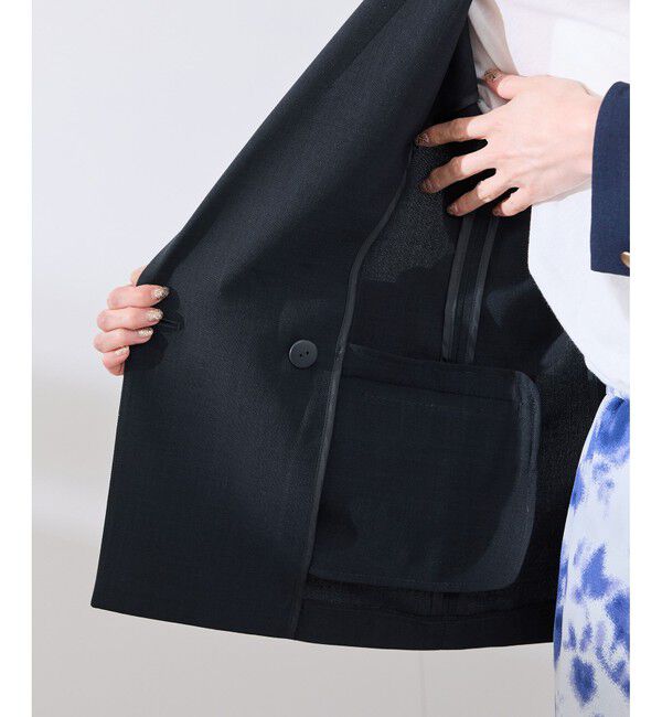 Rope&rsquo;Picnic「【抗菌防臭・接触冷感・UVカット】カナパ金ボタンジャケット/通勤・セットアップ対応」|テーラードジャケット|