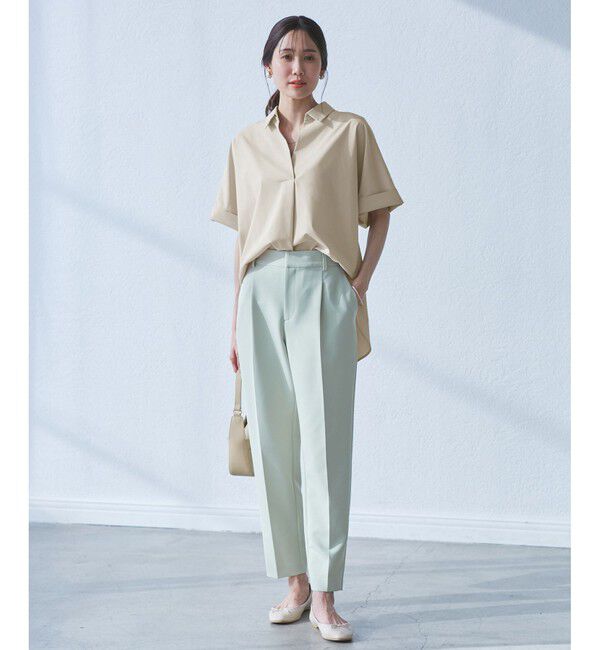 Rope&rsquo;Picnic「【UVカット・接触冷感・イージーケア】スキッパーシャツブラウス」|シャツ・ブラウス|