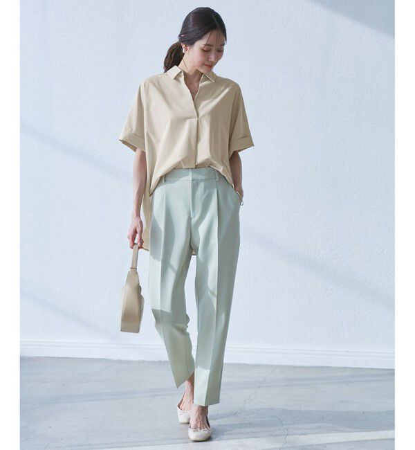 Rope&rsquo;Picnic「【UVカット・接触冷感・イージーケア】スキッパーシャツブラウス」|シャツ・ブラウス|