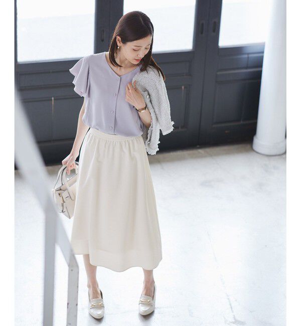Rope&rsquo;Picnic「【UVケア・遮熱】Comfort Seriesコンフォートシリーズ/着丈が選べるフレアスカート」|スカート|
