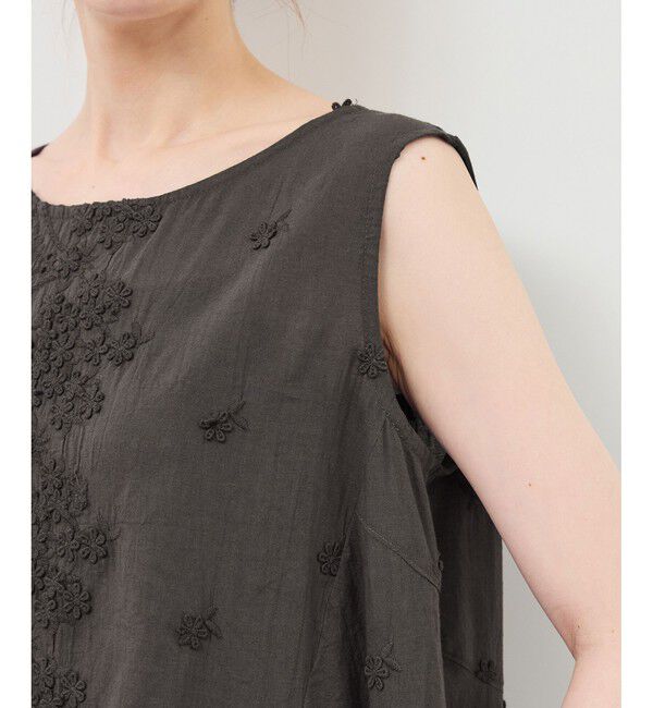 Rope&rsquo;Picnic「3Dレースノースリーブブラウス」|シャツ・ブラウス|