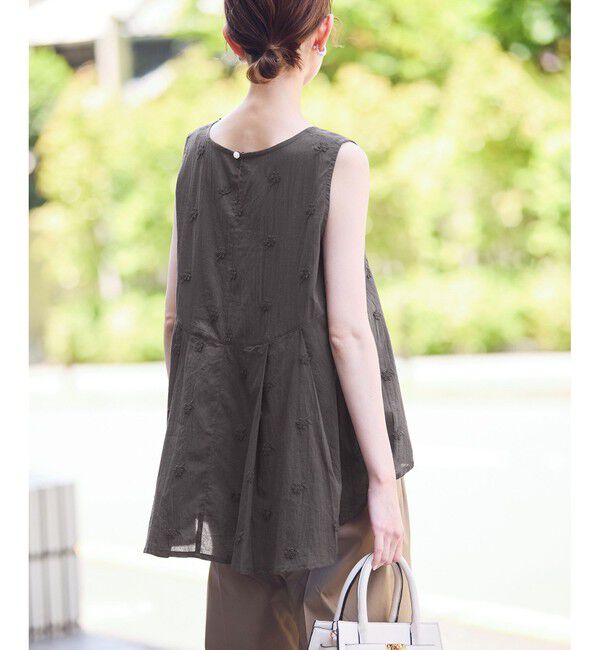 Rope&rsquo;Picnic「3Dレースノースリーブブラウス」|シャツ・ブラウス|