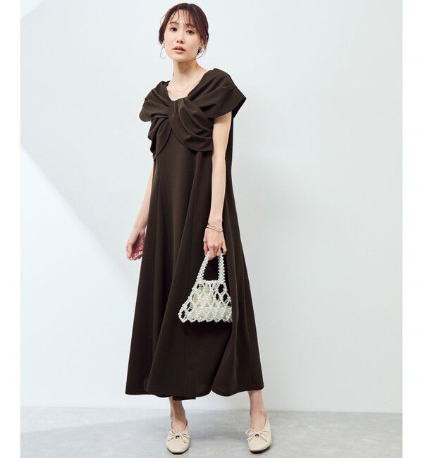 Rope&rsquo;Picnic「【emur/エミュール】ドレープデザインワンピース」|ワンピース|