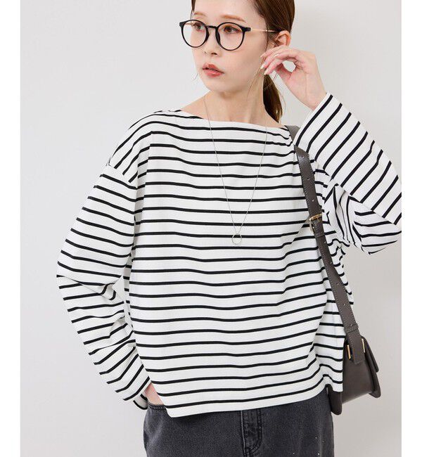 Rope&rsquo;Picnic「ボックスシルエットボーダーカットソー」|Tシャツ・カットソー|