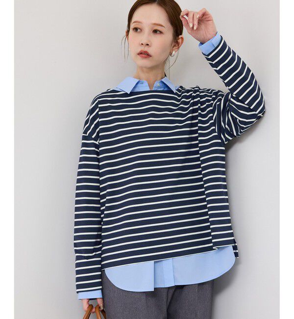 Rope&rsquo;Picnic「ボックスシルエットボーダーカットソー」|Tシャツ・カットソー|