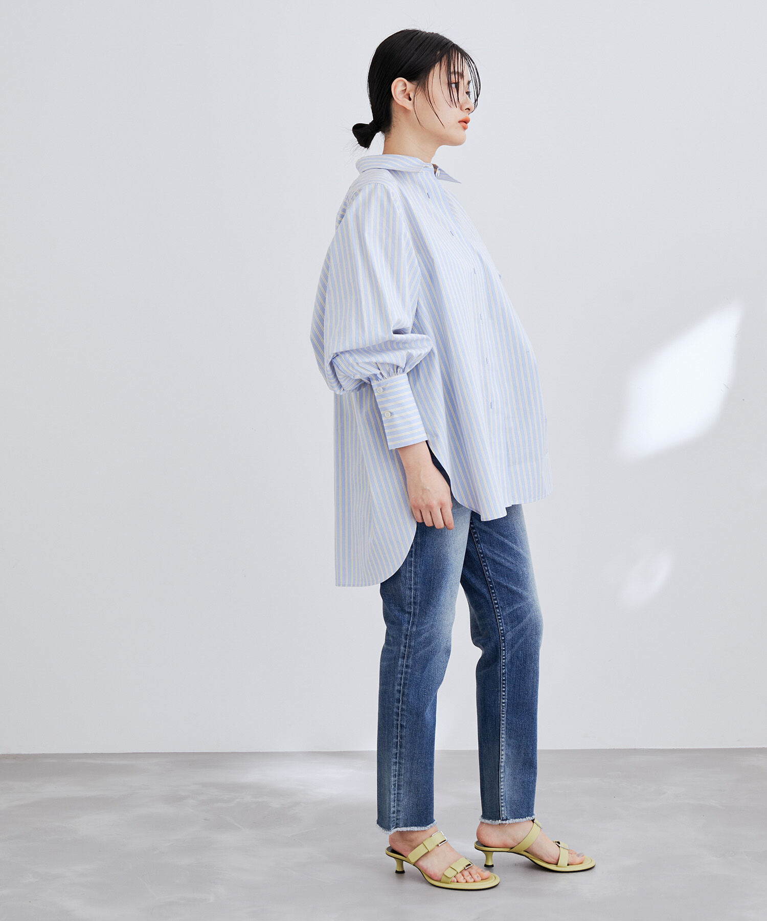 ADAM ET ROPE'「【Healthy DENIM】H. Salt Midrise Tapered」|デニム|