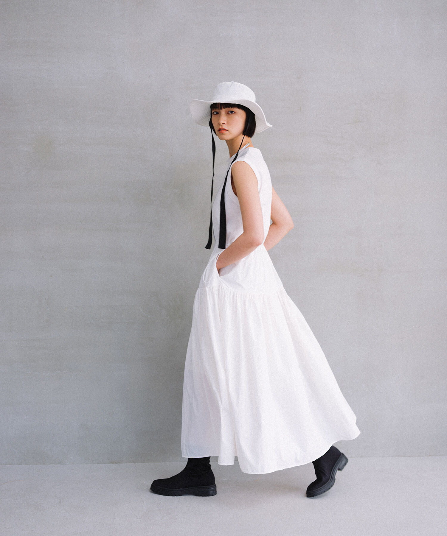 ADAM ET ROPE'「【晴雨兼用】ウォータープルーフソックスブーツ」|その他|