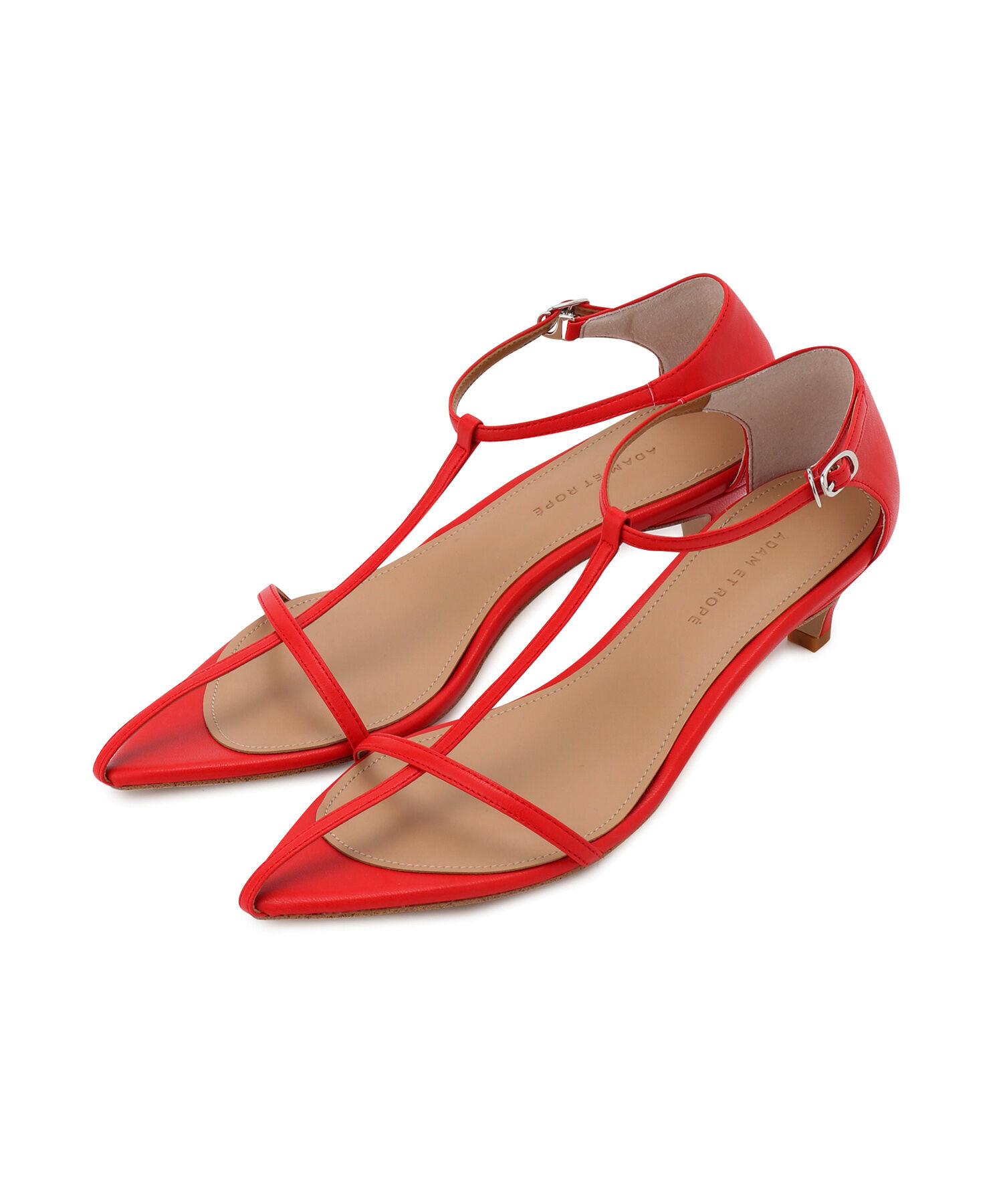 ADAM ET ROPE'「【サステナブル】ナロークロスストラップサンダル」|サンダル|