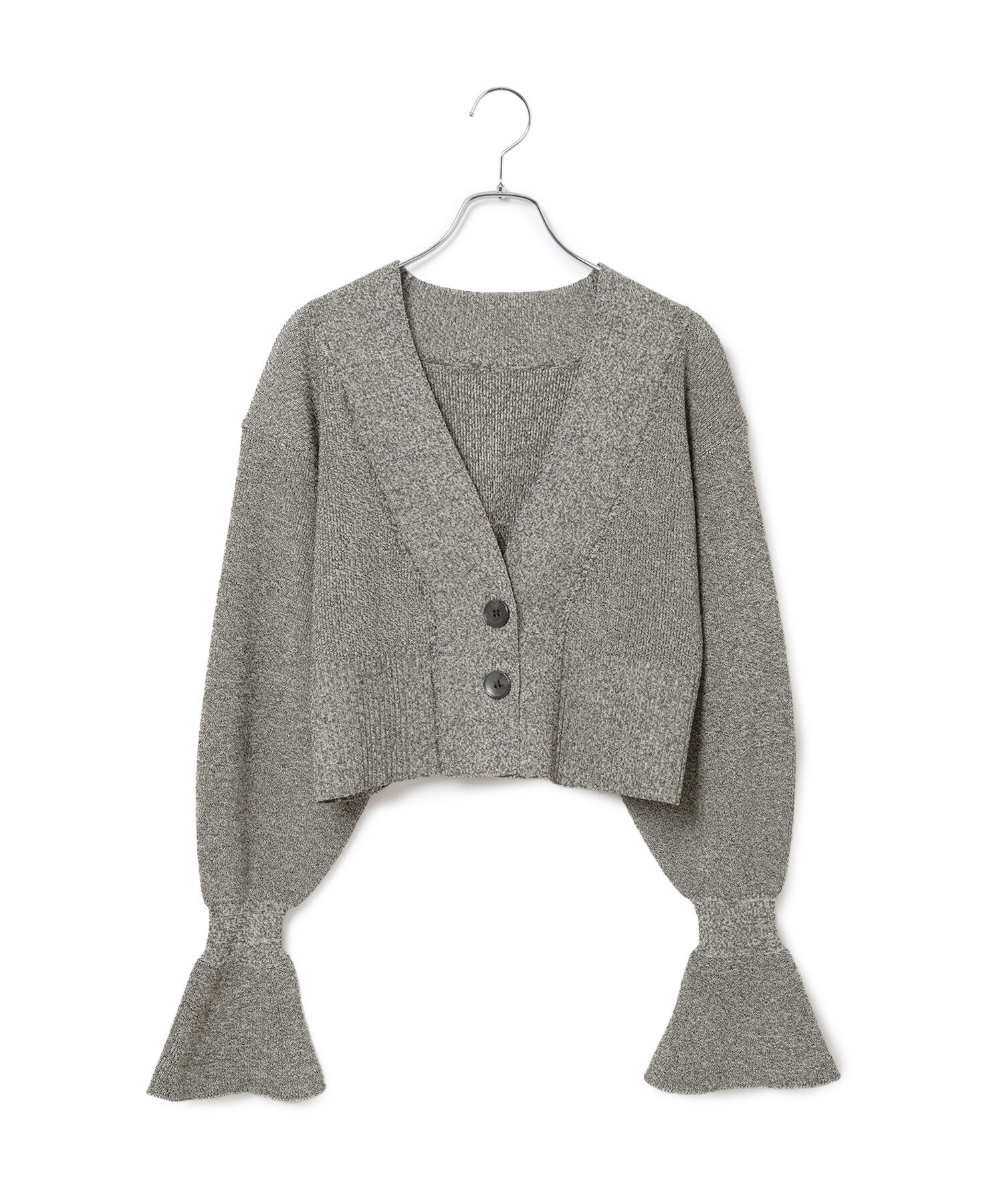 ADAM ET ROPE'「キャンディースリーブカーディガン」|カーディガン|