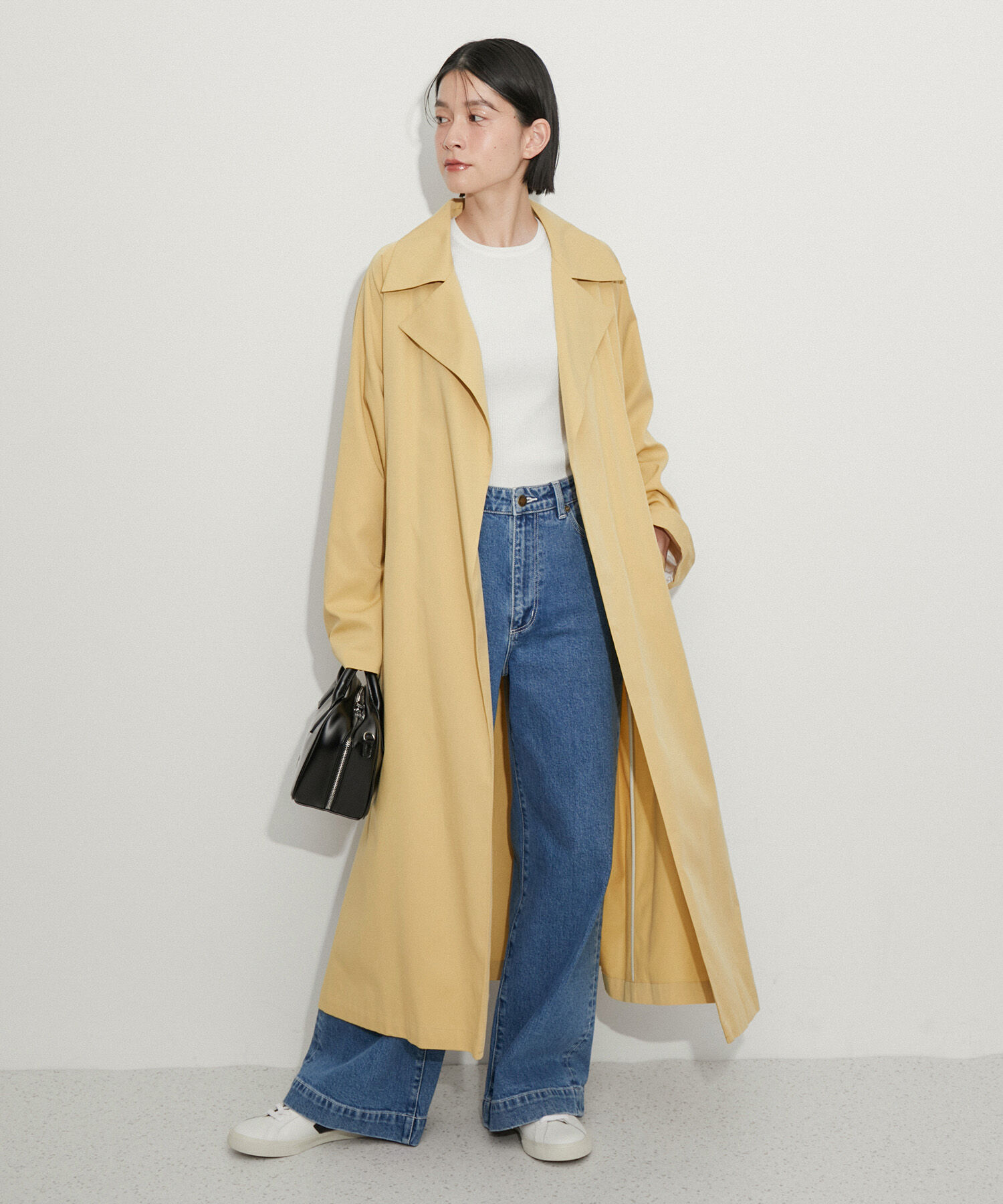 ADAM ET ROPE'「ミニマルオーバートレンチコート」|トレンチコート|