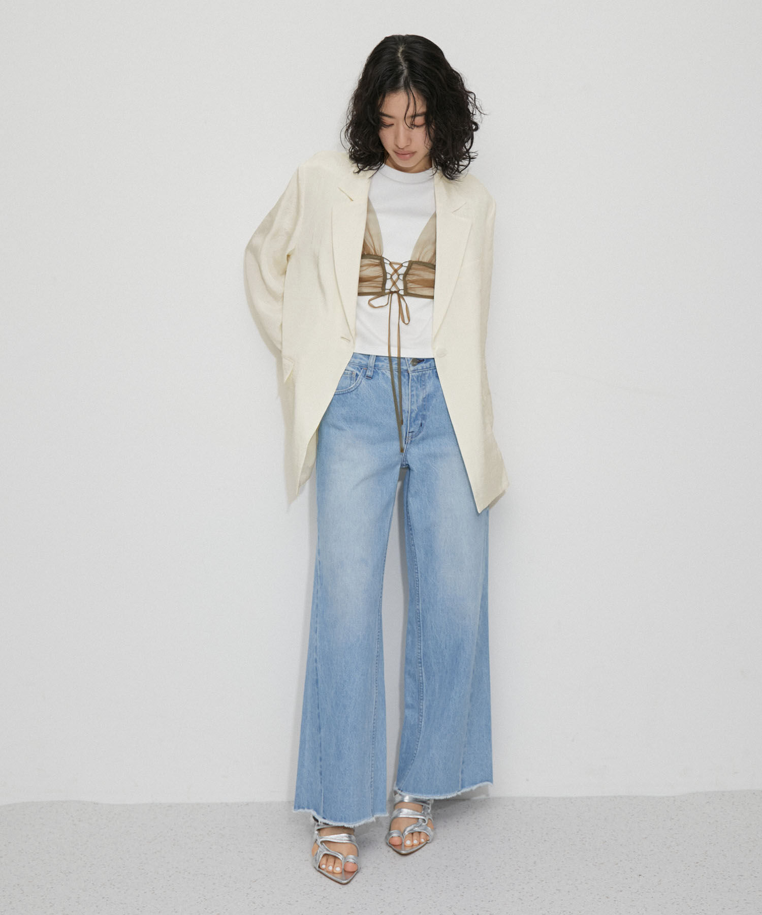 ADAM ET ROPE'「【サステナブル】ビンテージブライトテーラードジャケット」|テーラードジャケット|