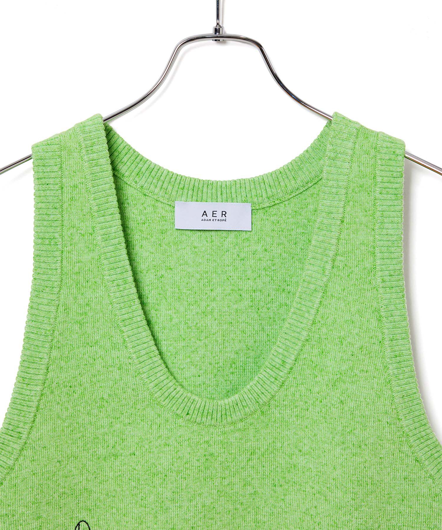 ADAM ET ROPE'「【WEB限定・洗える】ニットビスチェベスト」|ベスト・ジレ|