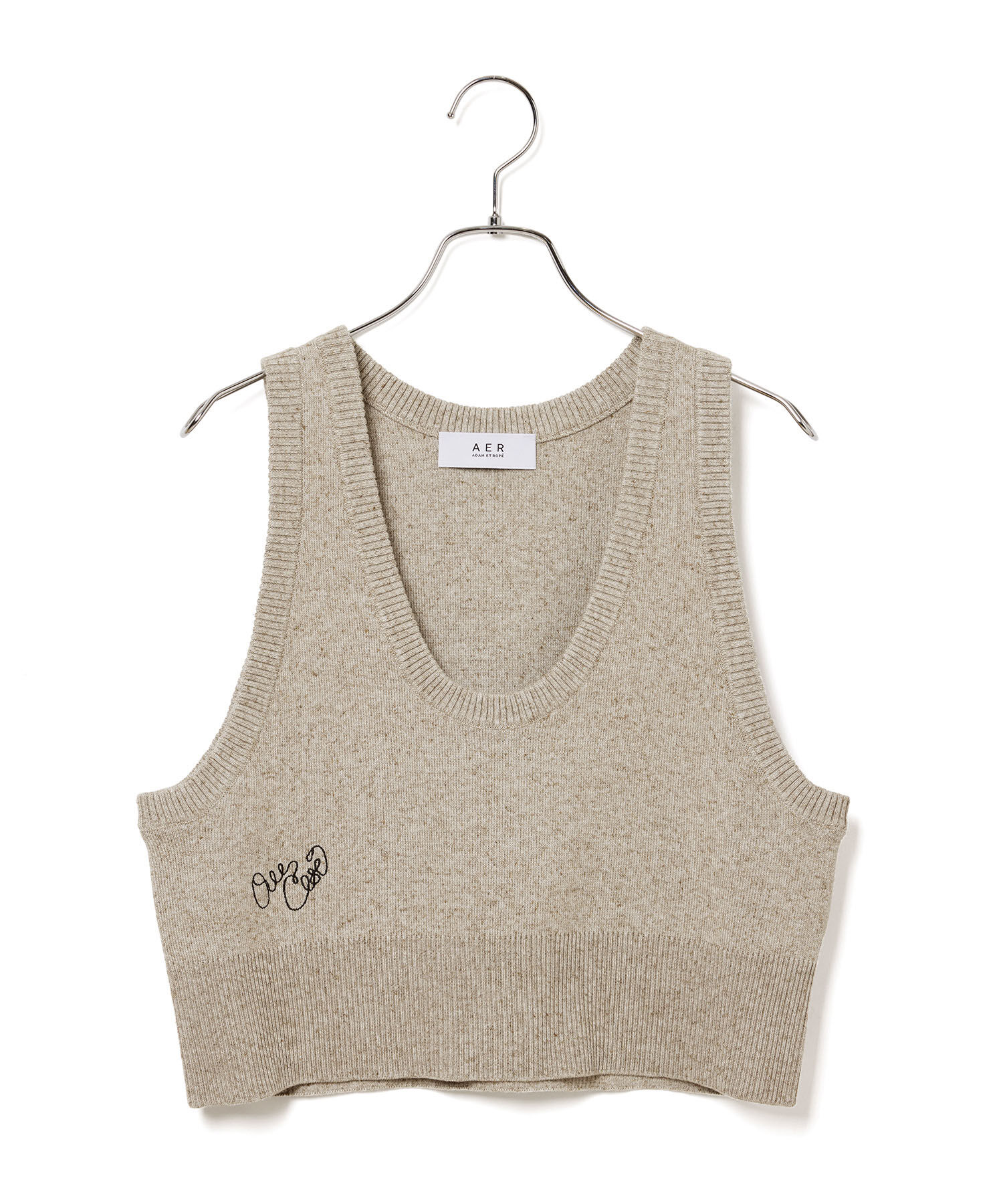 ADAM ET ROPE'「【WEB限定・洗える】ニットビスチェベスト」|ベスト・ジレ|