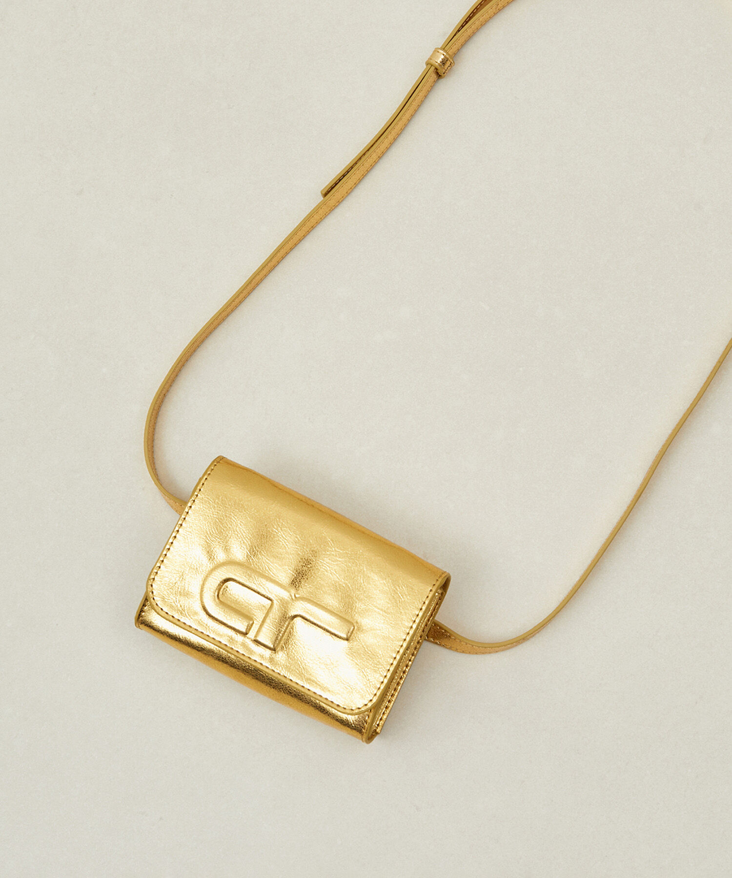 ADAM ET ROPE'「【一部WEB限定カラー】ウォレットマルチロゴショルダー」|ショルダー・メッセンジャー|ゴールド(90)