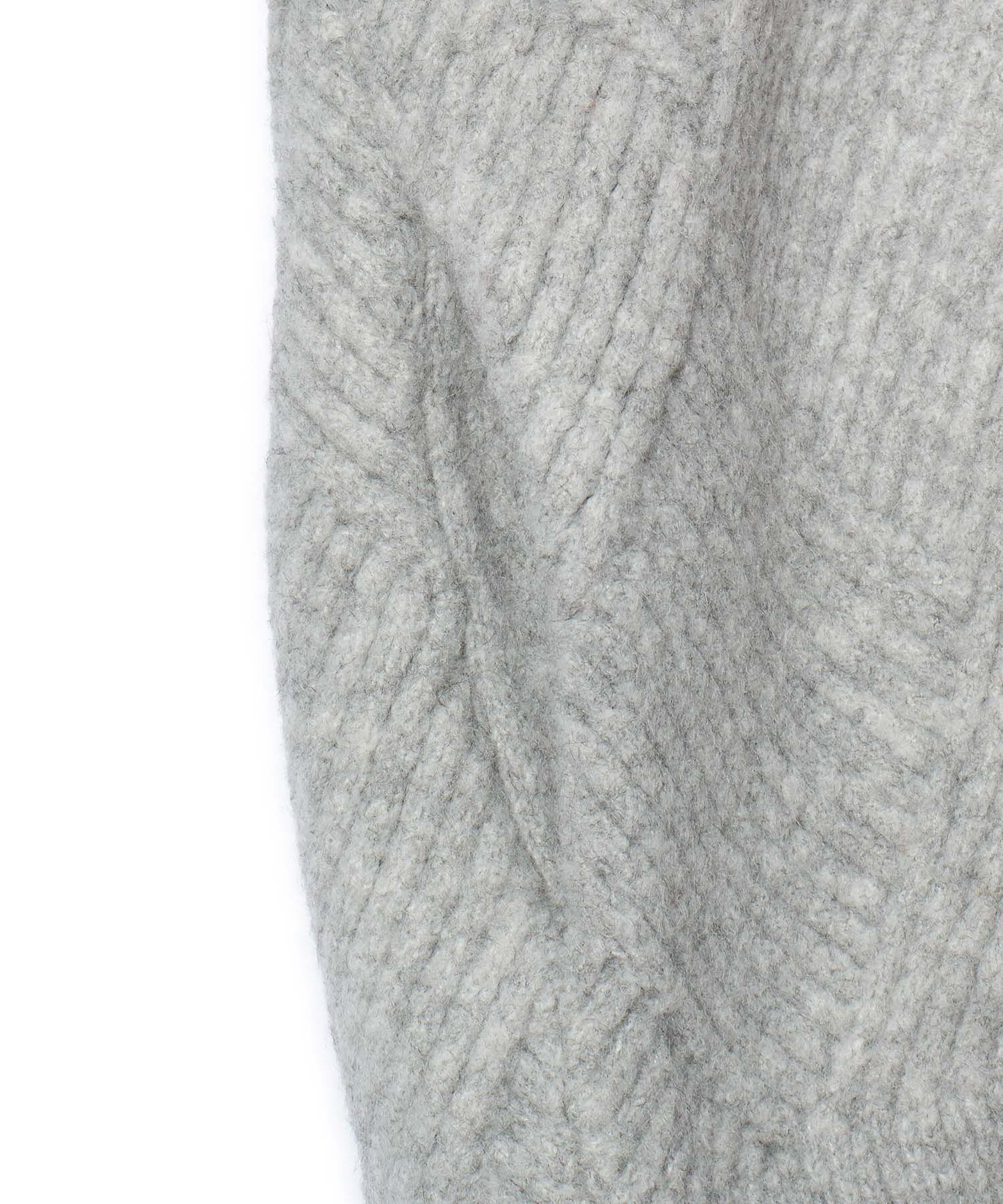 ADAM ET ROPE'「【WEB限定】柄ニットジップカーディガンミニワンピース」|カーディガン|