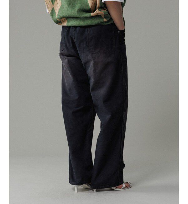 ADAM ET ROPE'「フェード ダック ダブルニー ワイドストレート パンツ」|チノ|