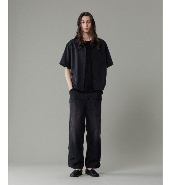 ADAM ET ROPE'「フェード ダック ダブルニー ワイドストレート パンツ」|チノ|